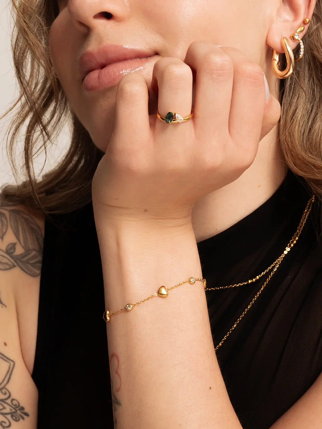 Heart Love Armband Gold