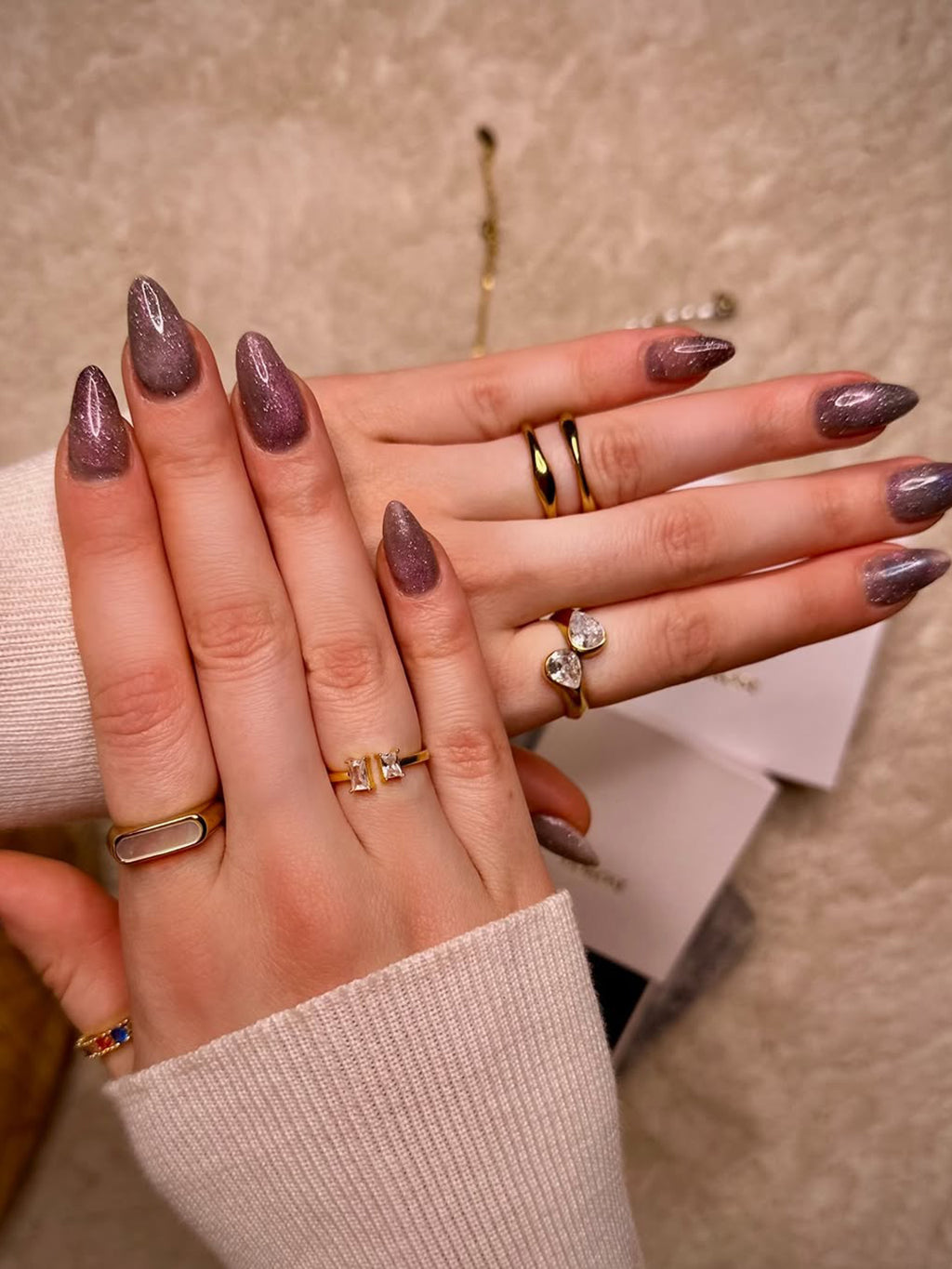 Double Drop Ringe Gold