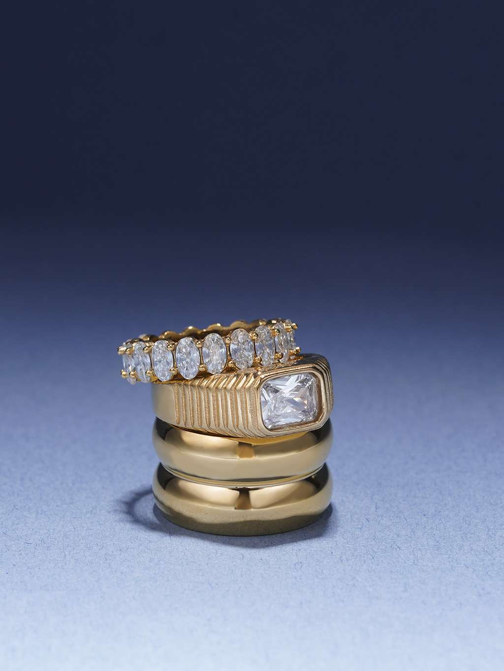 Double Chunky Ring Gold - Dorose | Wasserfester Schmuck, 18K vergoldet