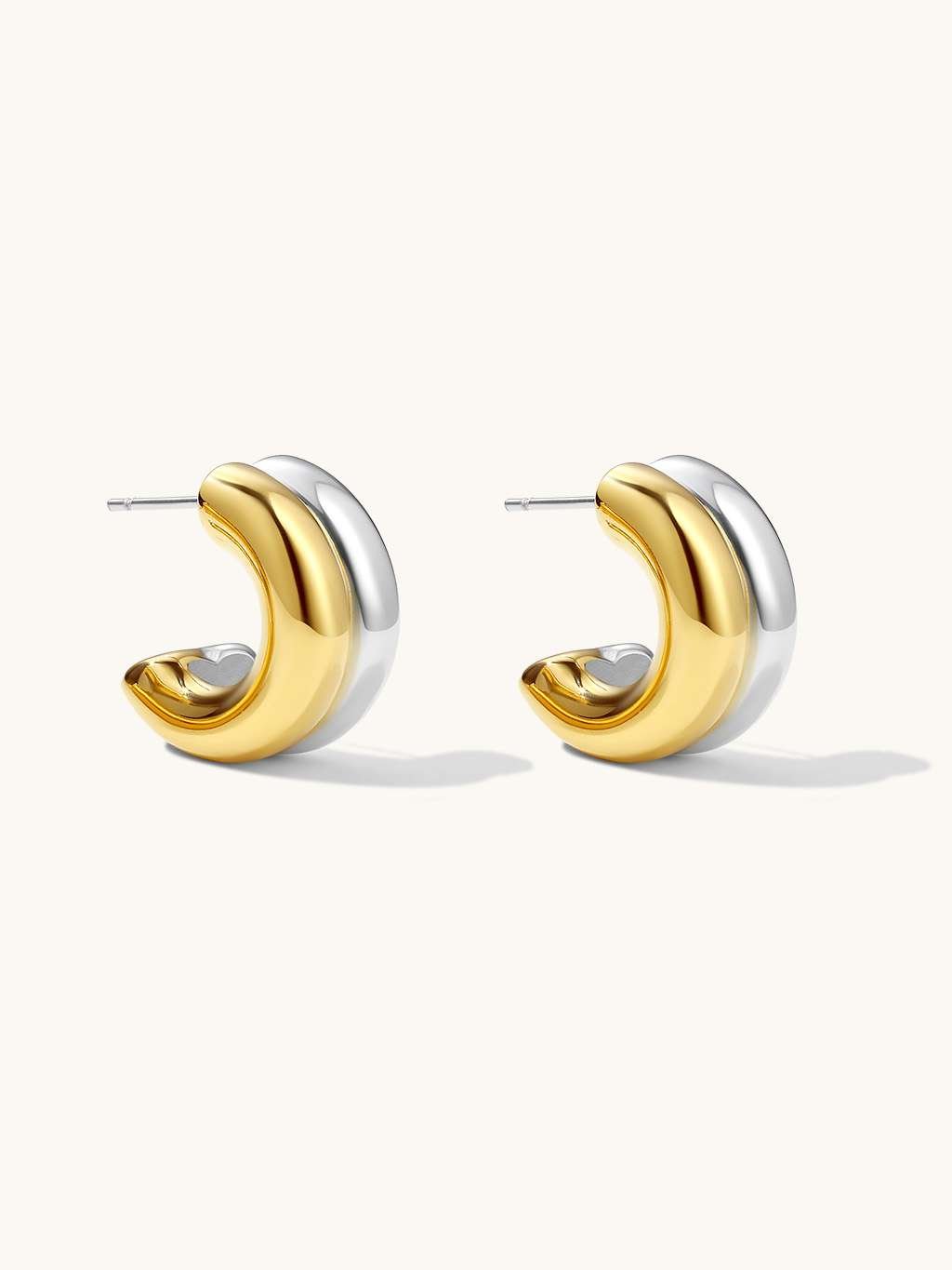 Double Pride Ohrringe - Dorose | Wasserfester Schmuck, 18K vergoldet
