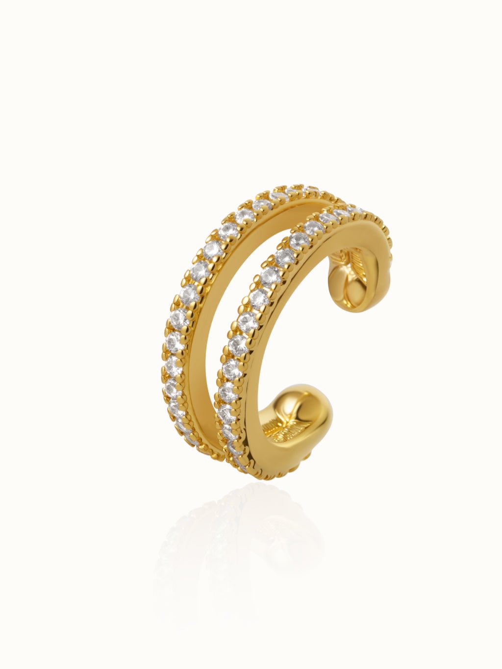 Double Row Earcuff Gold - Dorose | Wasserresistent, kein Verfärben