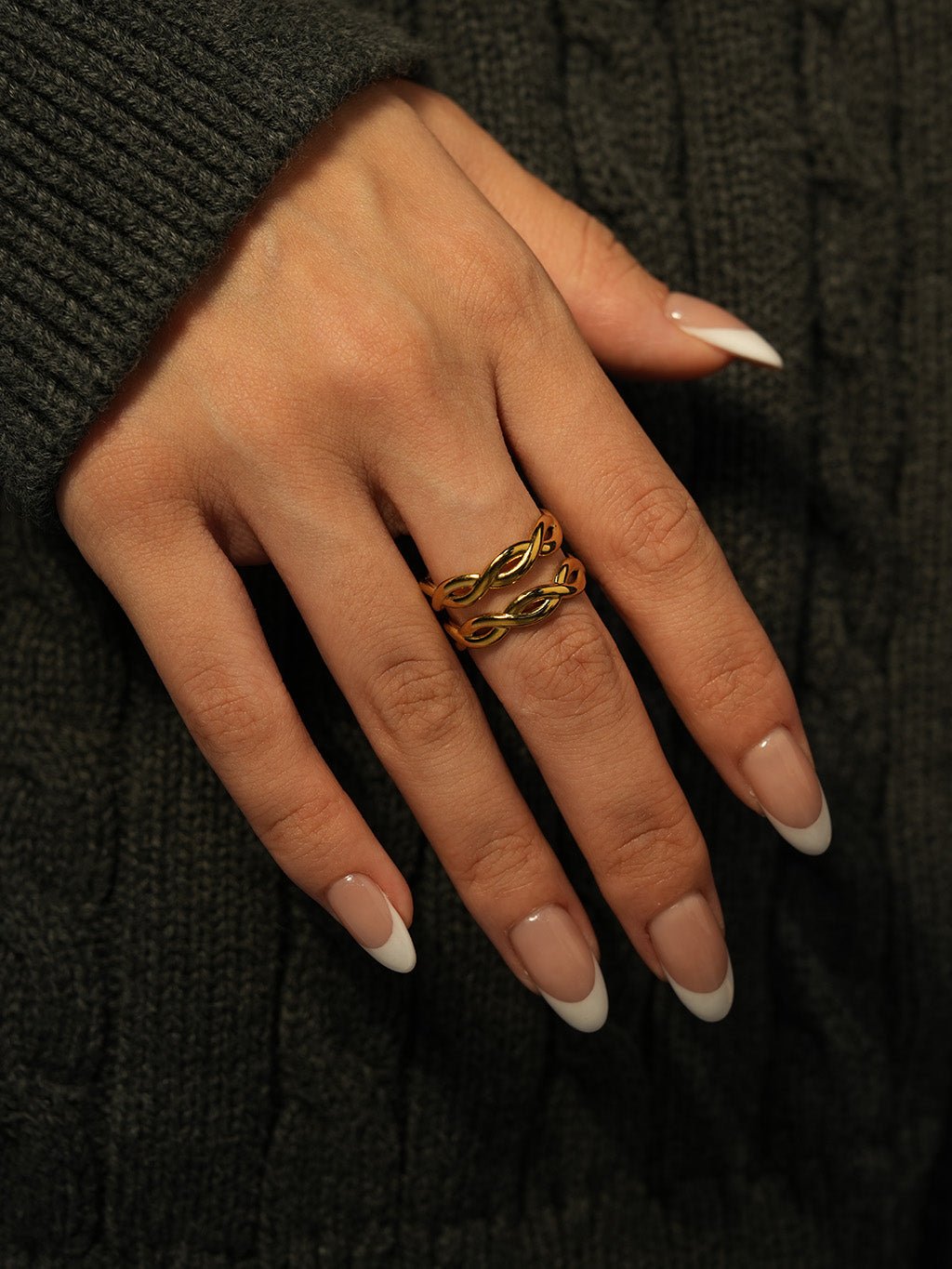 Double - Row Ring - Dorose | Wasserresistent, kein Verfärben