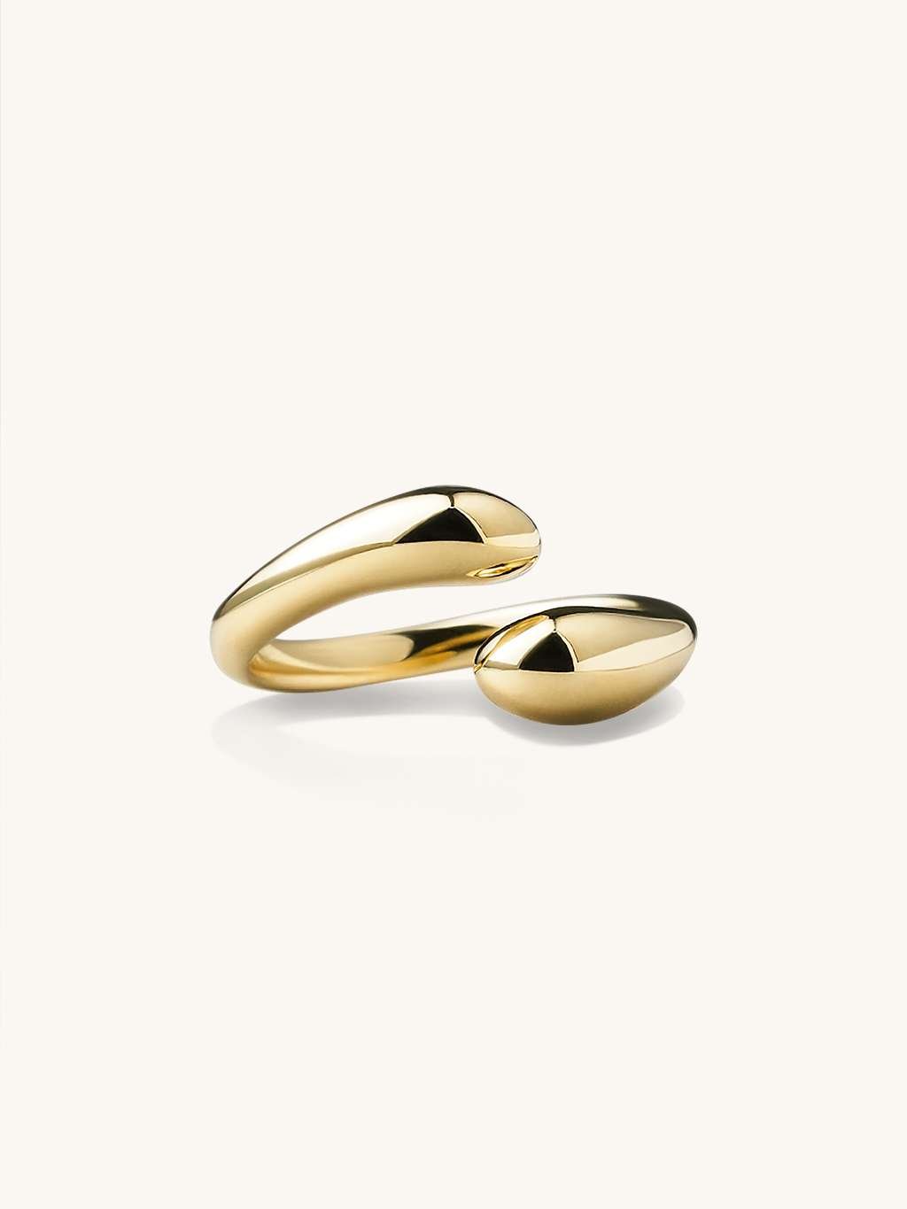 Double Twist Ring Gold - Dorose | Wasserfester Schmuck, 18K vergoldet