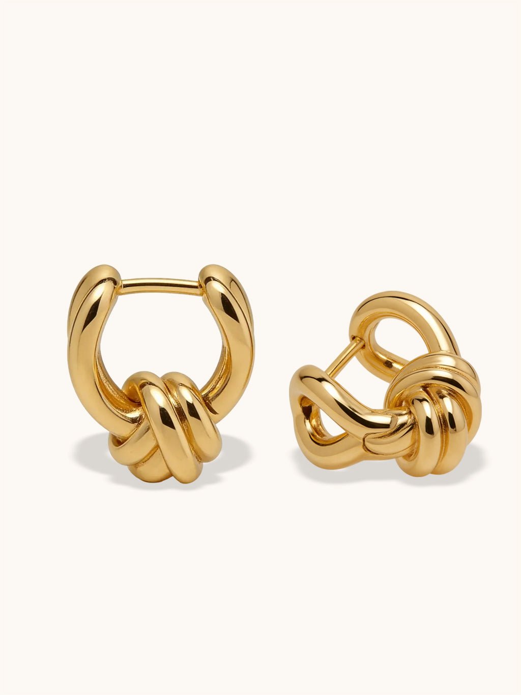 Elegante gedrehte Ohrringe Gold - Dorose | Wasserresistent, kein Verfärben