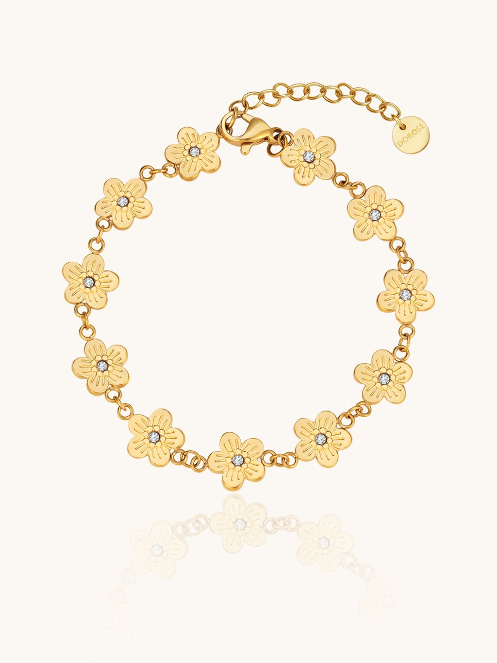 Exquisite Flower Armband Gold - Dorose | Wasserresistent, kein Verfärben