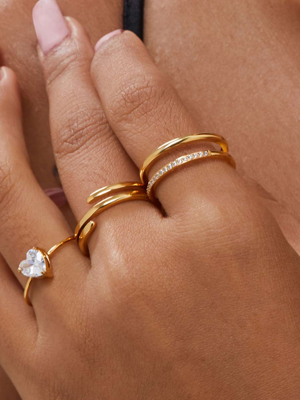 Fabulous Ring Gold - Dorose | Wasserfester Schmuck, 18K vergoldet