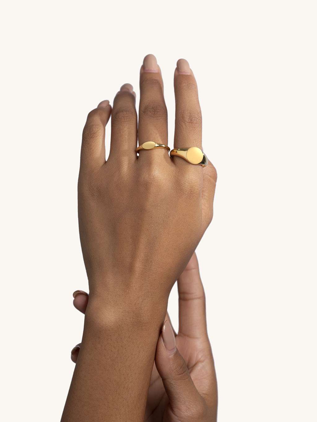 Flat Ring Gold & Silber - Dorose | Wasserfester Schmuck, 18K vergoldet