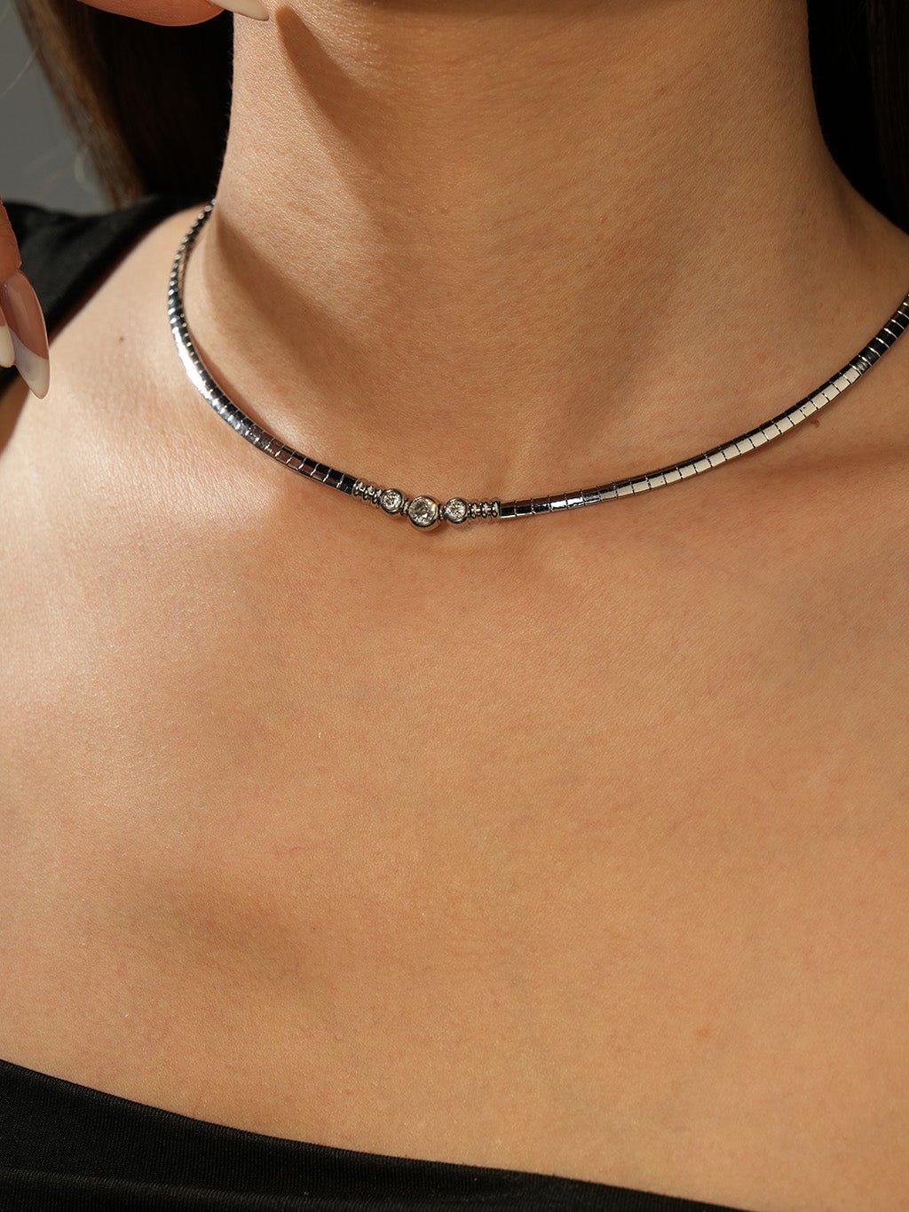 Flat Snake Choker Kette Gold Silber - Dorose | Wasserresistent, kein Verfärben