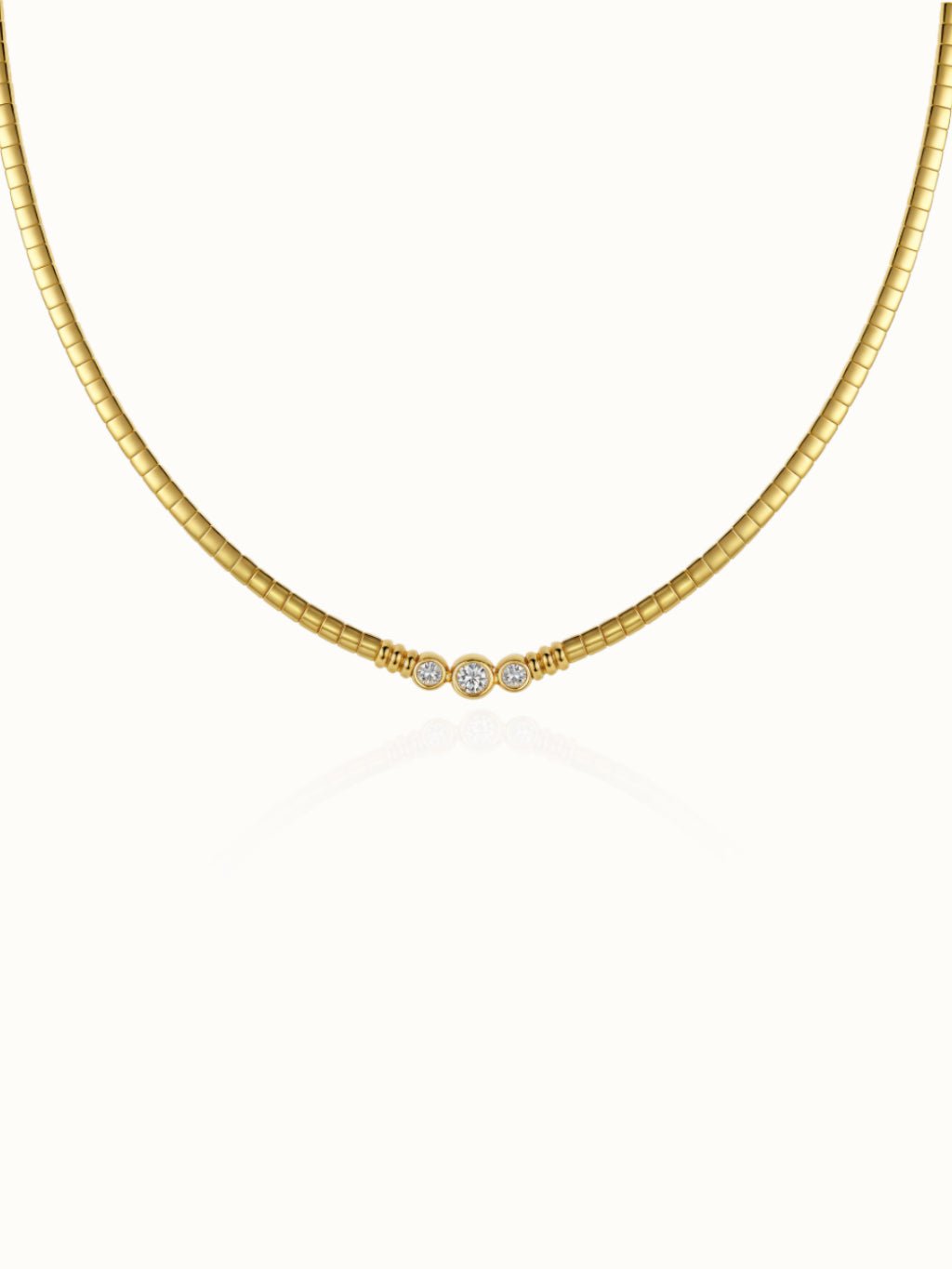 Flat Snake Choker Kette Gold Silber - Dorose | Wasserresistent, kein Verfärben