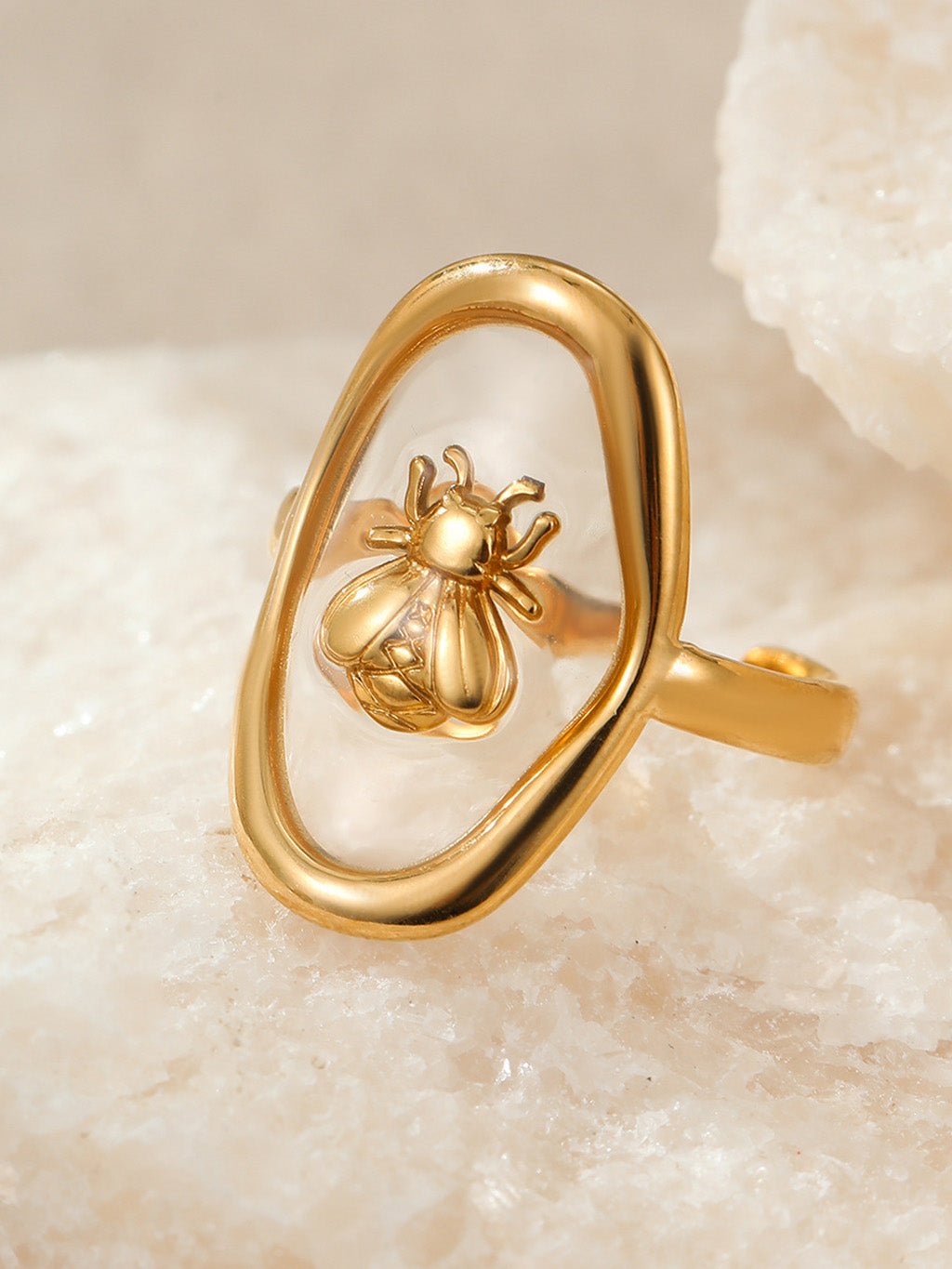 Floating Bee Ring Gold - Dorose | Wasserresistent, kein Verfärben