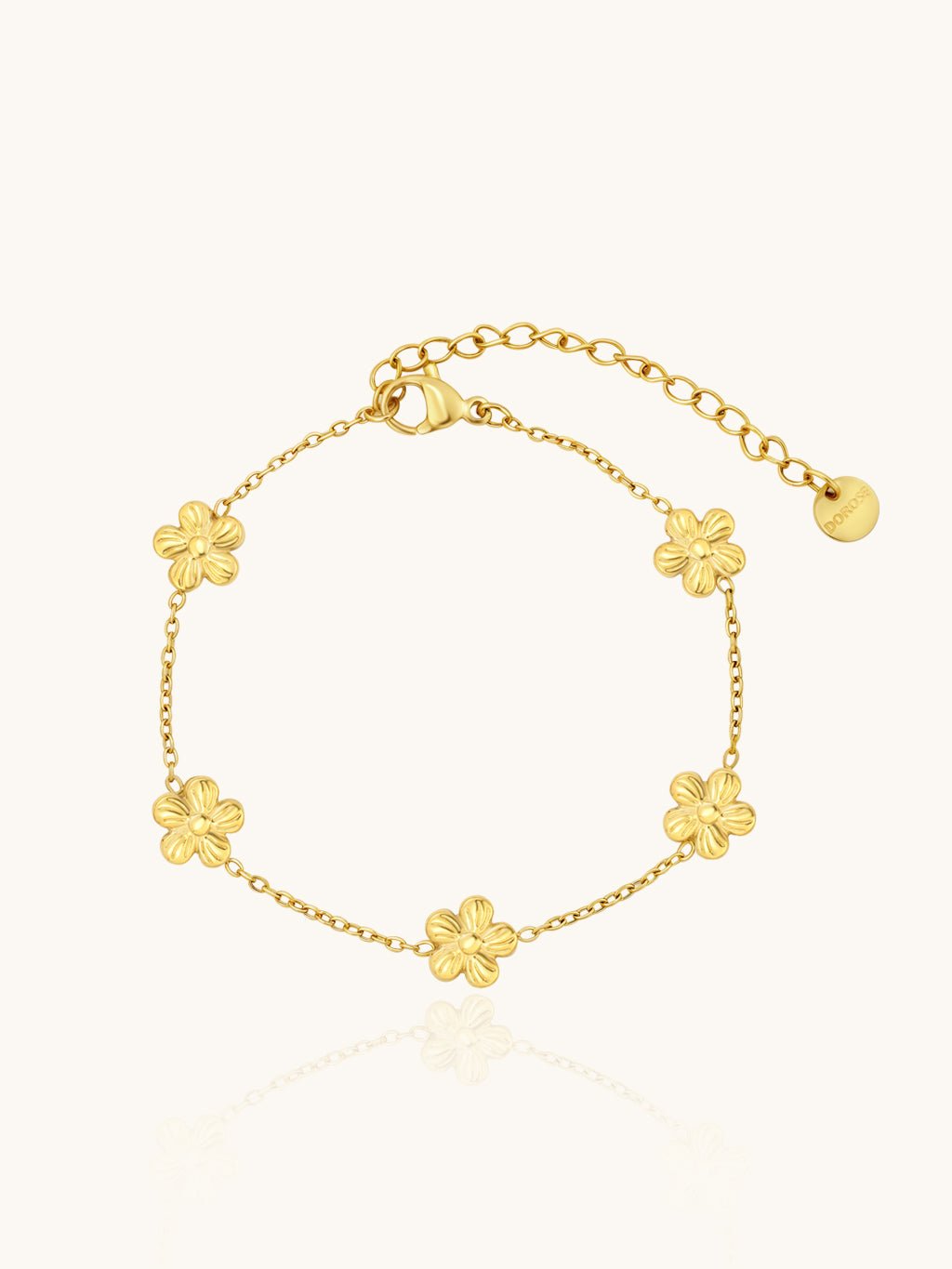 Flower Armband Gold - Dorose | Wasserresistent, kein Verfärben
