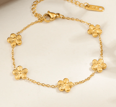 Flower Armband Gold - Dorose | Wasserresistent, kein Verfärben