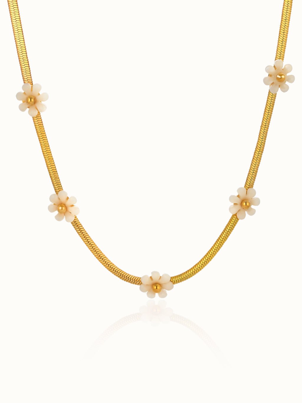 Flower Schlangenkette Gold - Dorose | Wasserresistent, kein Verfärben