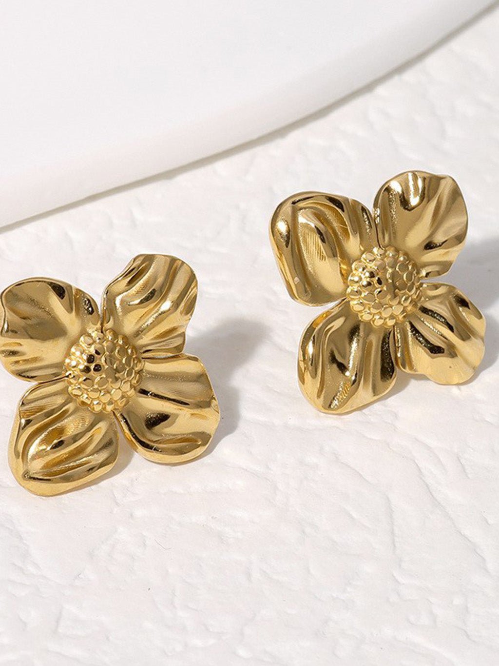 Flower Stud Gold - Dorose | Wasserresistent, kein Verfärben