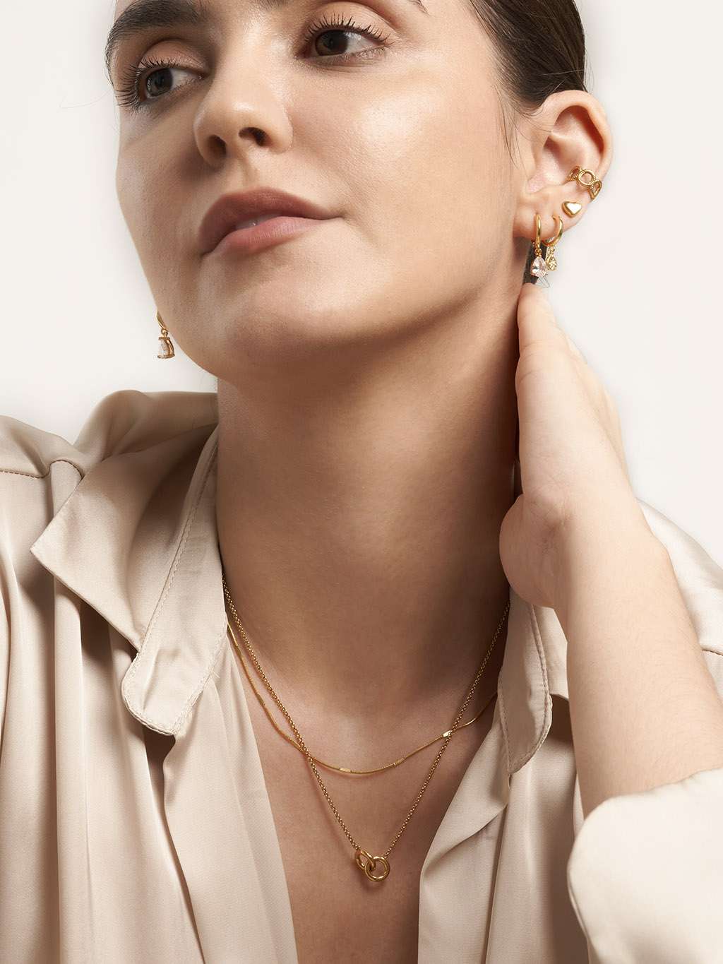 Forever connected Halskette Gold - Dorose | Wasserfester Schmuck, 18K vergoldet