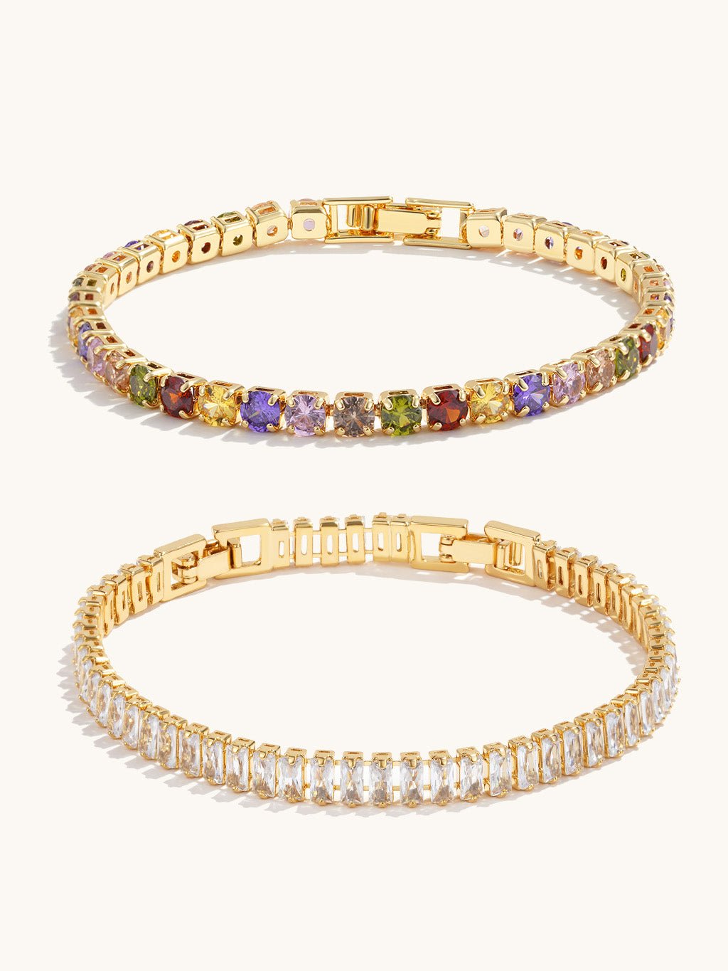 Full Shine Armband & Colorful Armband Schmuck Set - Dorose | Wasserresistent, kein Verfärben