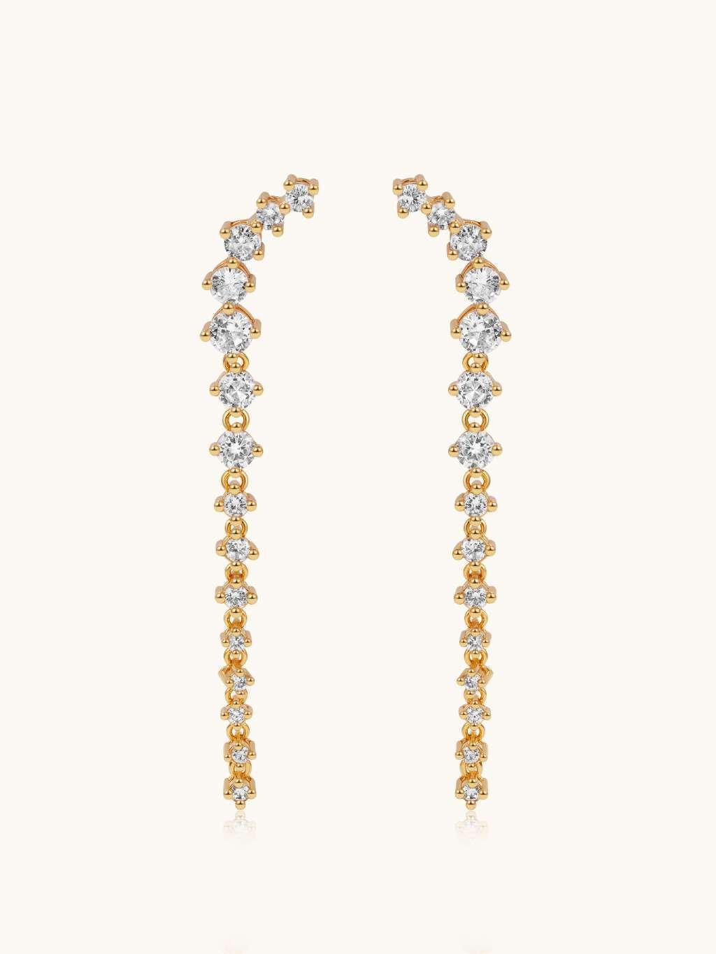 Full Shine Ohrringe Gold - Dorose | Wasserfester Schmuck, 18K vergoldet