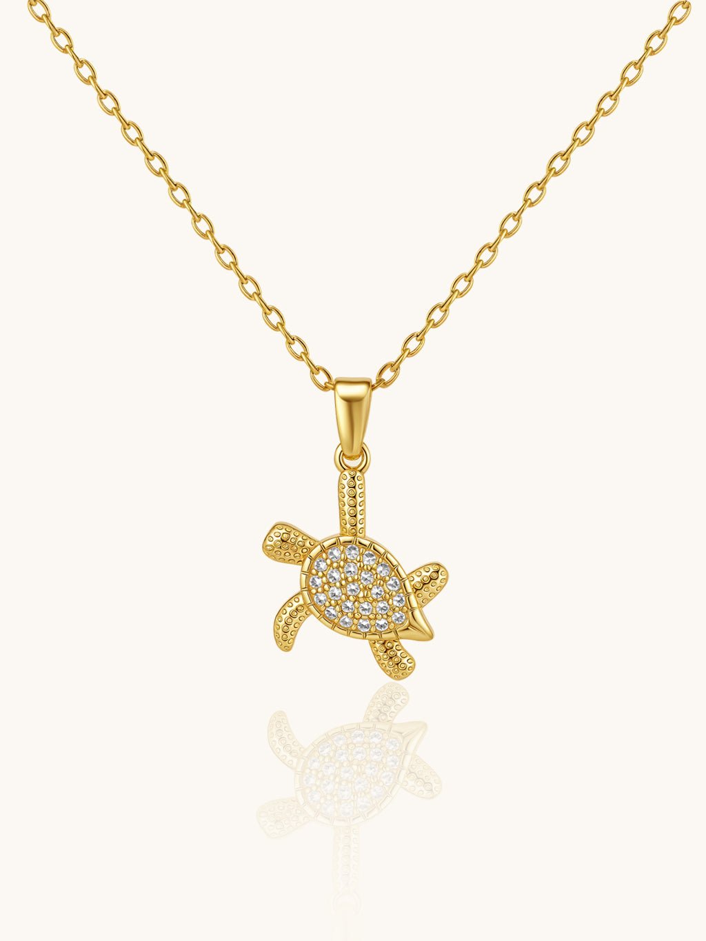 Glittering Abyssal Turtle Kette Gold - Dorose | Wasserresistent, kein Verfärben