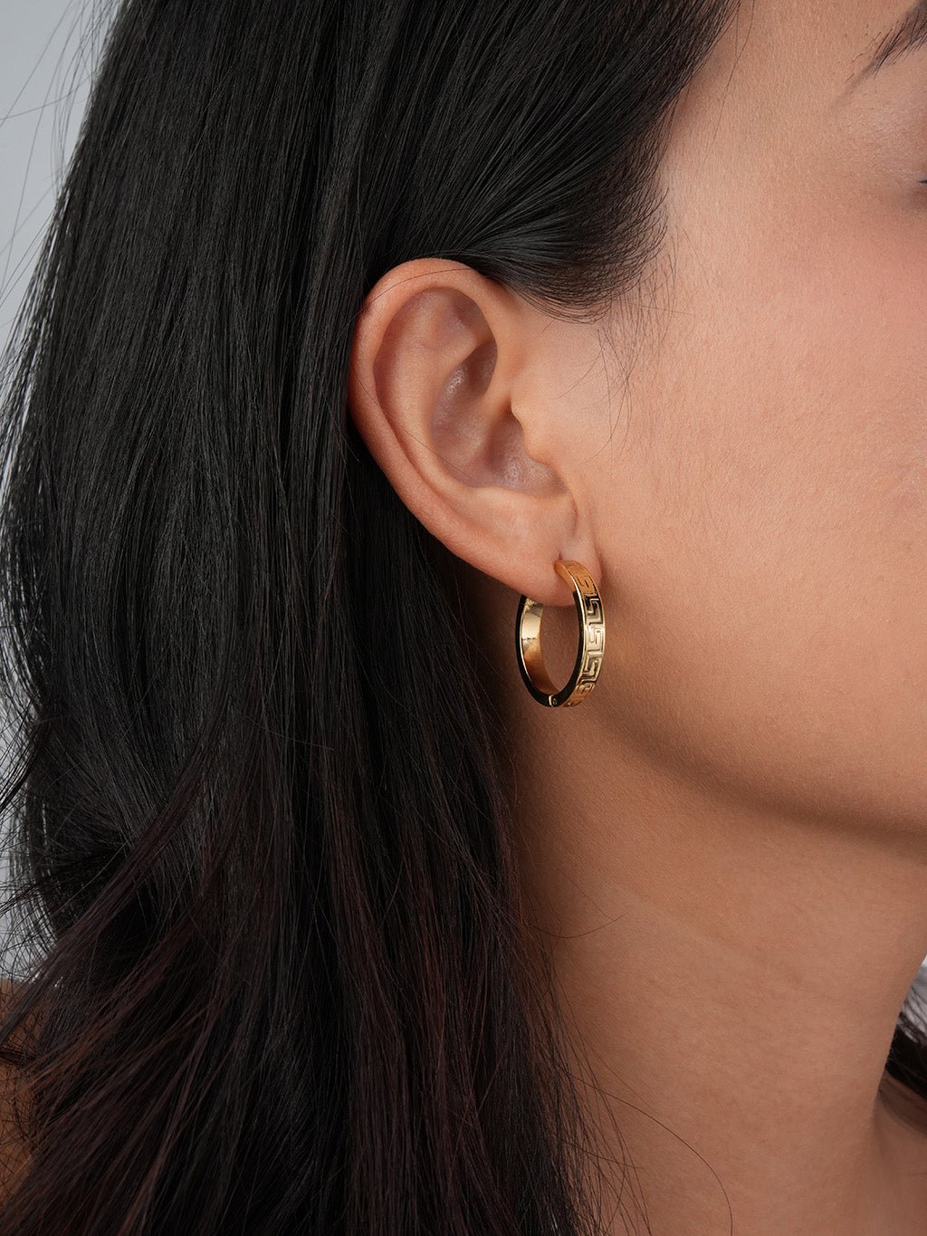 Glücksmuster Ohrringe Gold 12mm / 20mm - Dorose | Wasserresistent, kein Verfärben