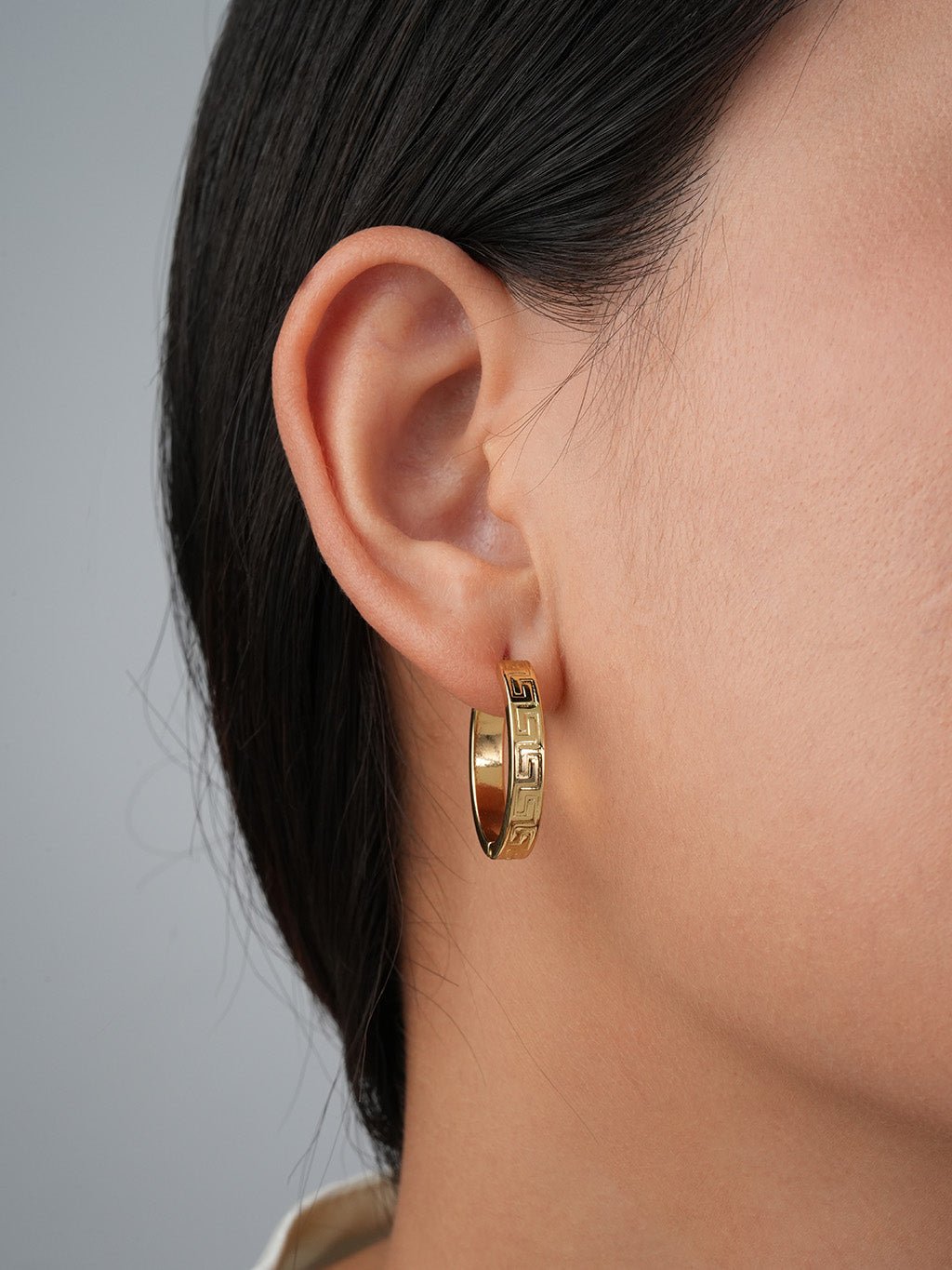 Glücksmuster Ohrringe Gold 12mm / 20mm - Dorose | Wasserresistent, kein Verfärben