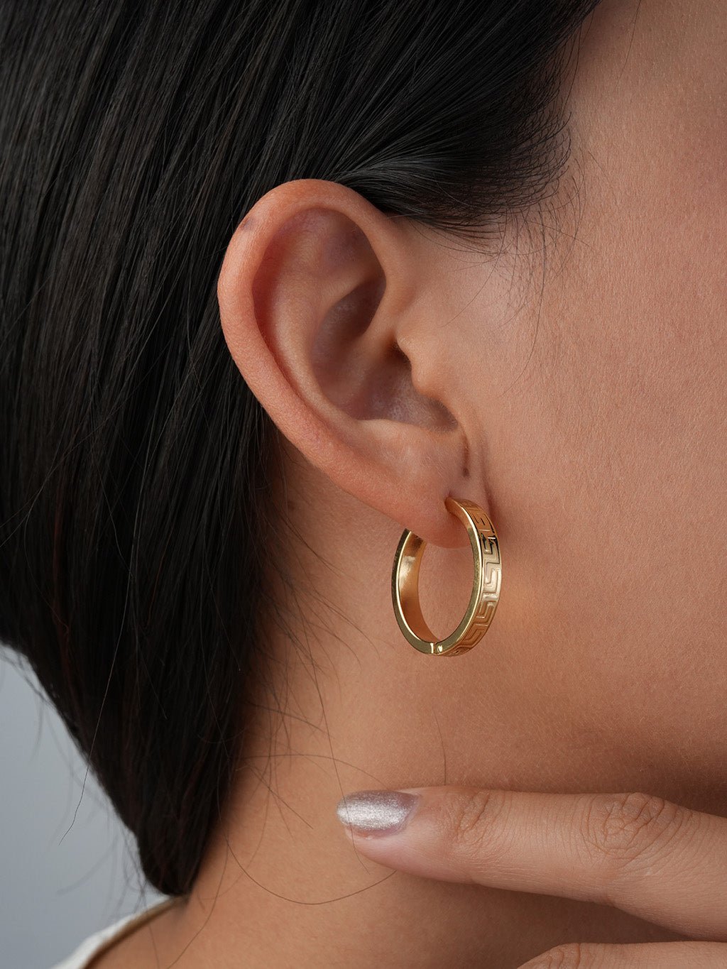 Glücksmuster Ohrringe Gold 12mm / 20mm - Dorose | Wasserresistent, kein Verfärben