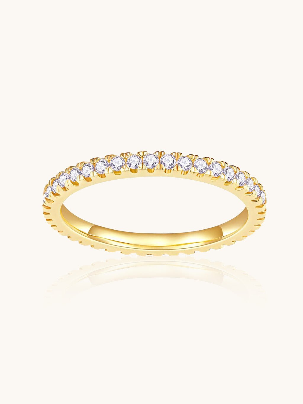 Goldener Zirkonia Ring - Dorose | Wasserresistent, kein Verfärben