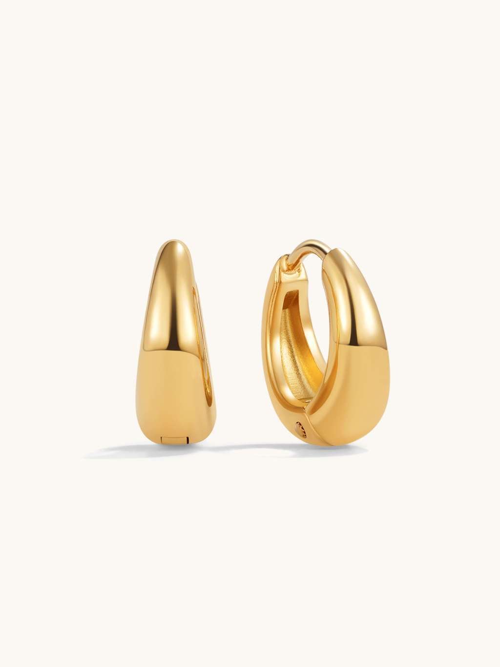 Graceful Dome Small Ohrringe Gold - Dorose | Wasserfester Schmuck, 18K vergoldet