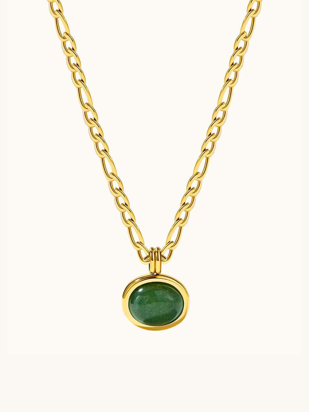Grün Lake Kette Gold - Dorose | Wasserfester Schmuck, 18K vergoldet
