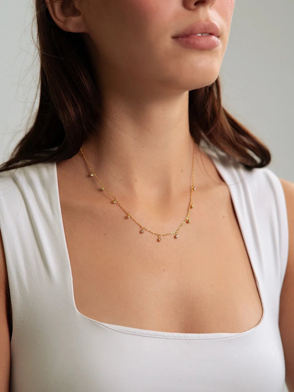 Halskette Little Drops Gold - Dorose | Wasserfester Schmuck, 18K vergoldet