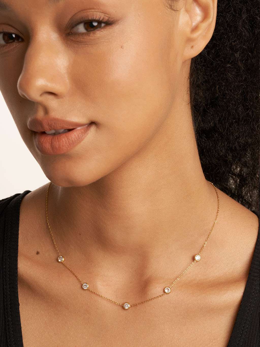 Halskette Orient Zirkonia - Dorose | Wasserfester Schmuck, 18K vergoldet