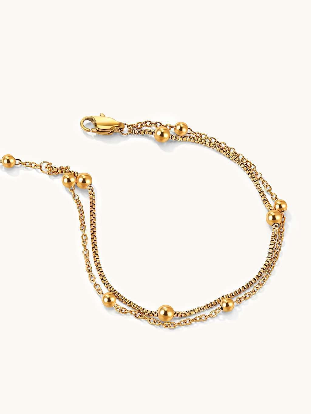 Harmony Double Halskette & Armband Schmuck Set - Dorose | Wasserfester Schmuck