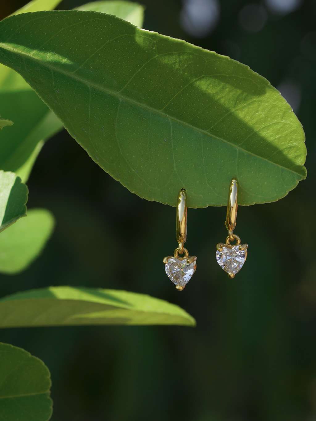 Heart Ohrringe Gold 7,5mm - Dorose | Wasserfester Schmuck, 18K vergoldet