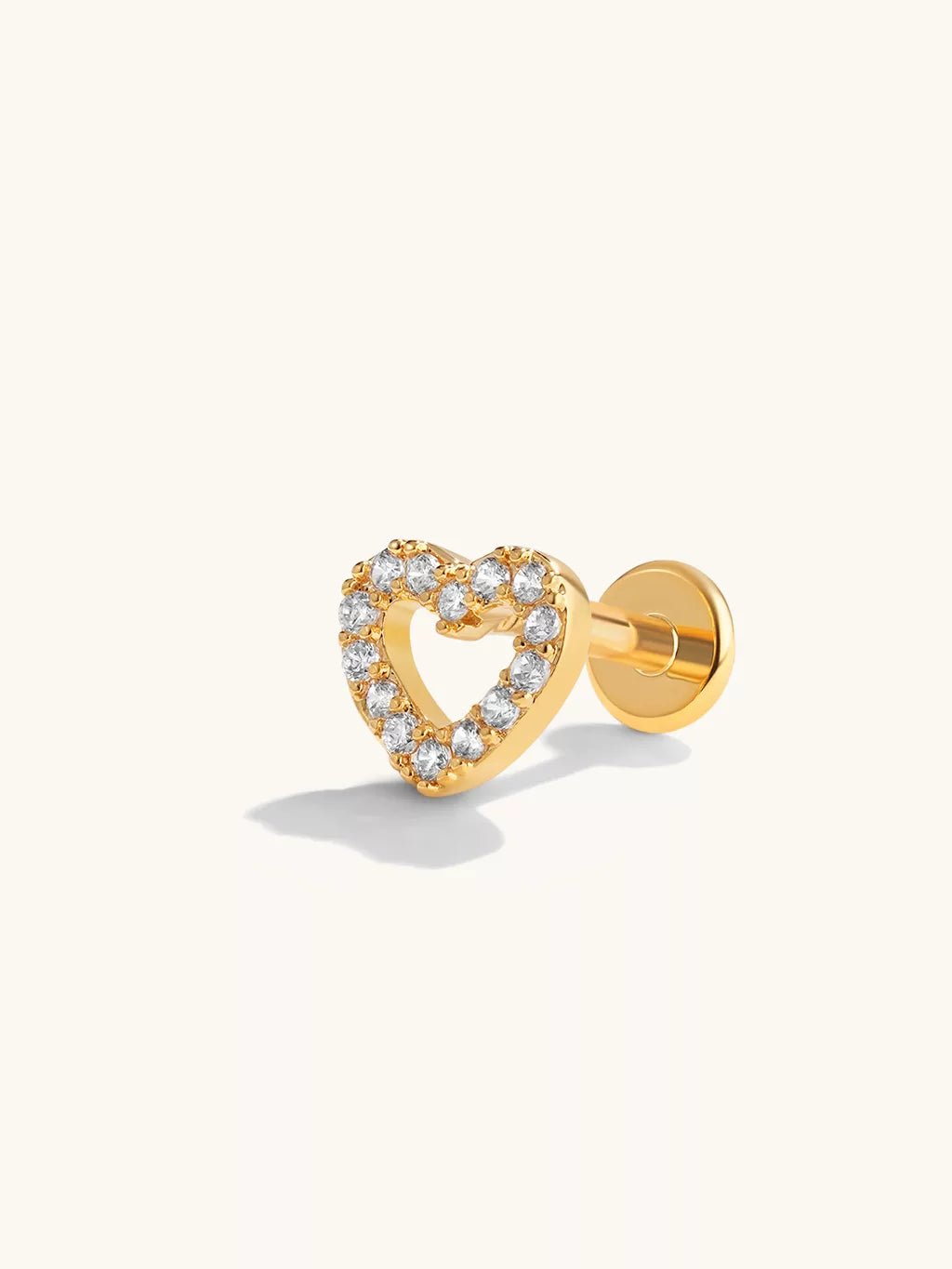 Heart Piercing Gold - Dorose | Wasserfester Schmuck, 18K vergoldet
