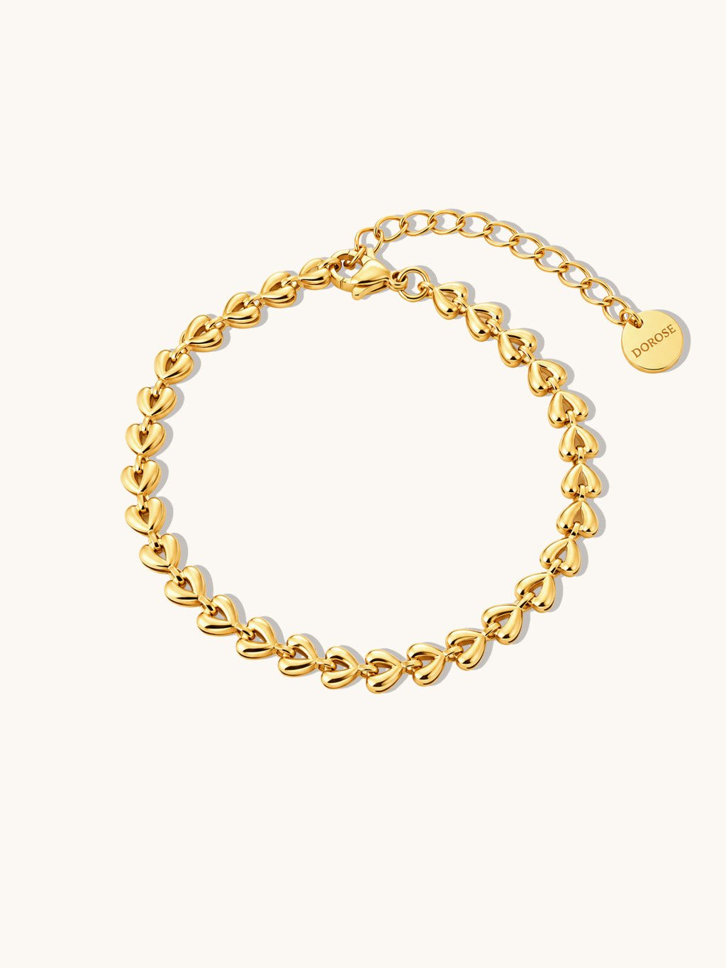 Herz an Herz Armband Gold - Dorose | Wasserresistent, kein Verfärben