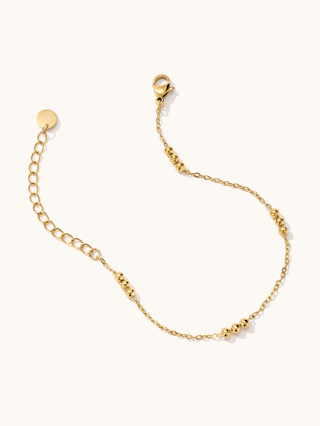 Hey Happiness Armband Gold - Dorose | Wasserfester Schmuck, 18K vergoldet