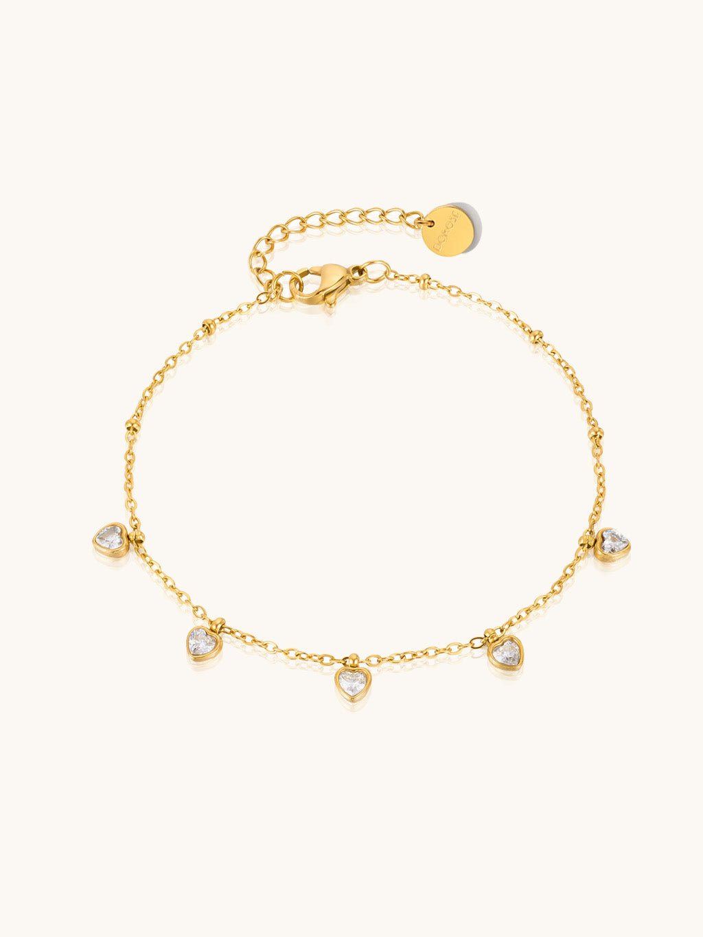 Holding Heart Armband Gold - Dorose | Wasserresistent, kein Verfärben