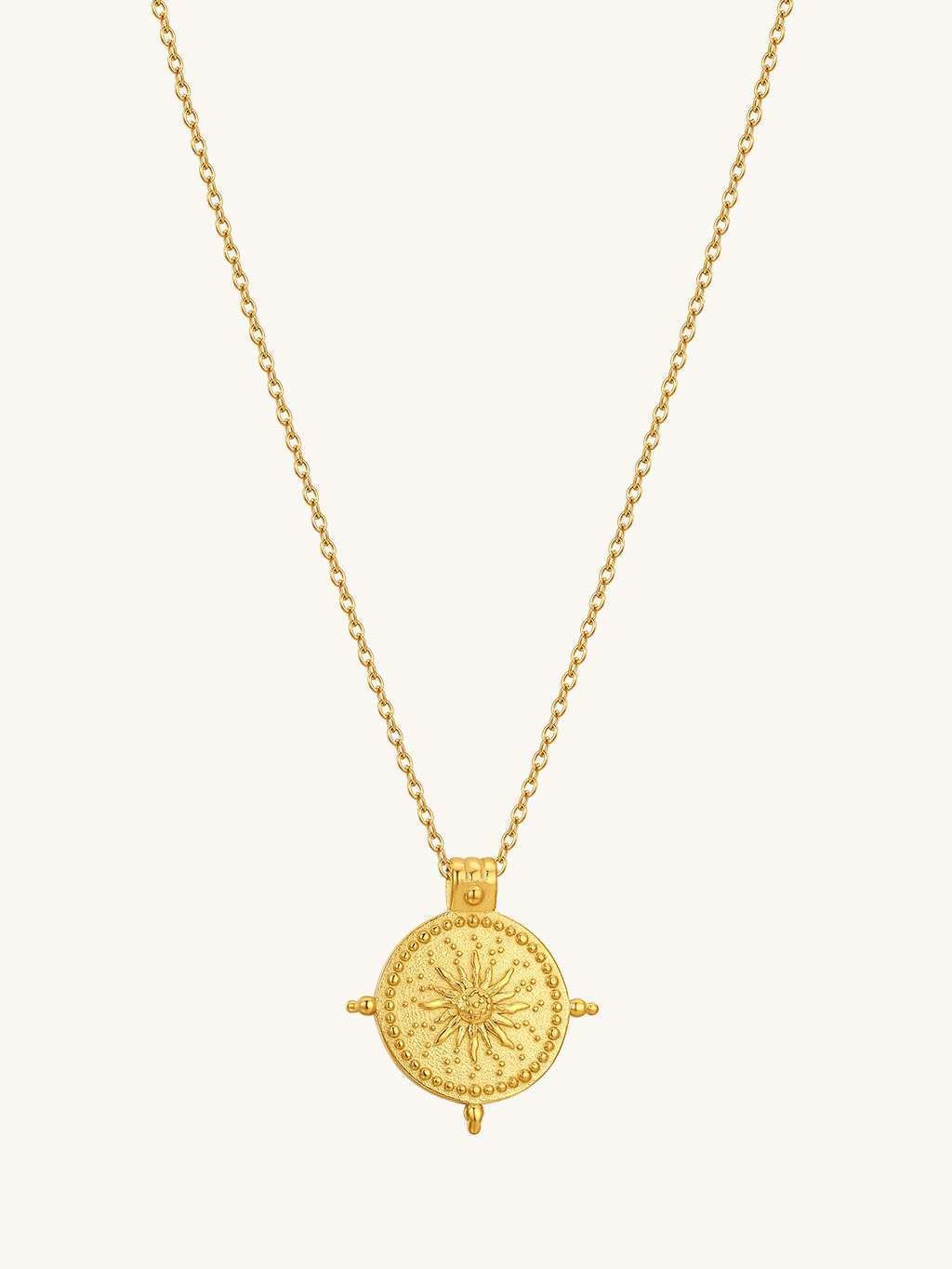 Kette mit Sonnenstrahlen Gold - Dorose | Wasserfester Schmuck, 18K vergoldet