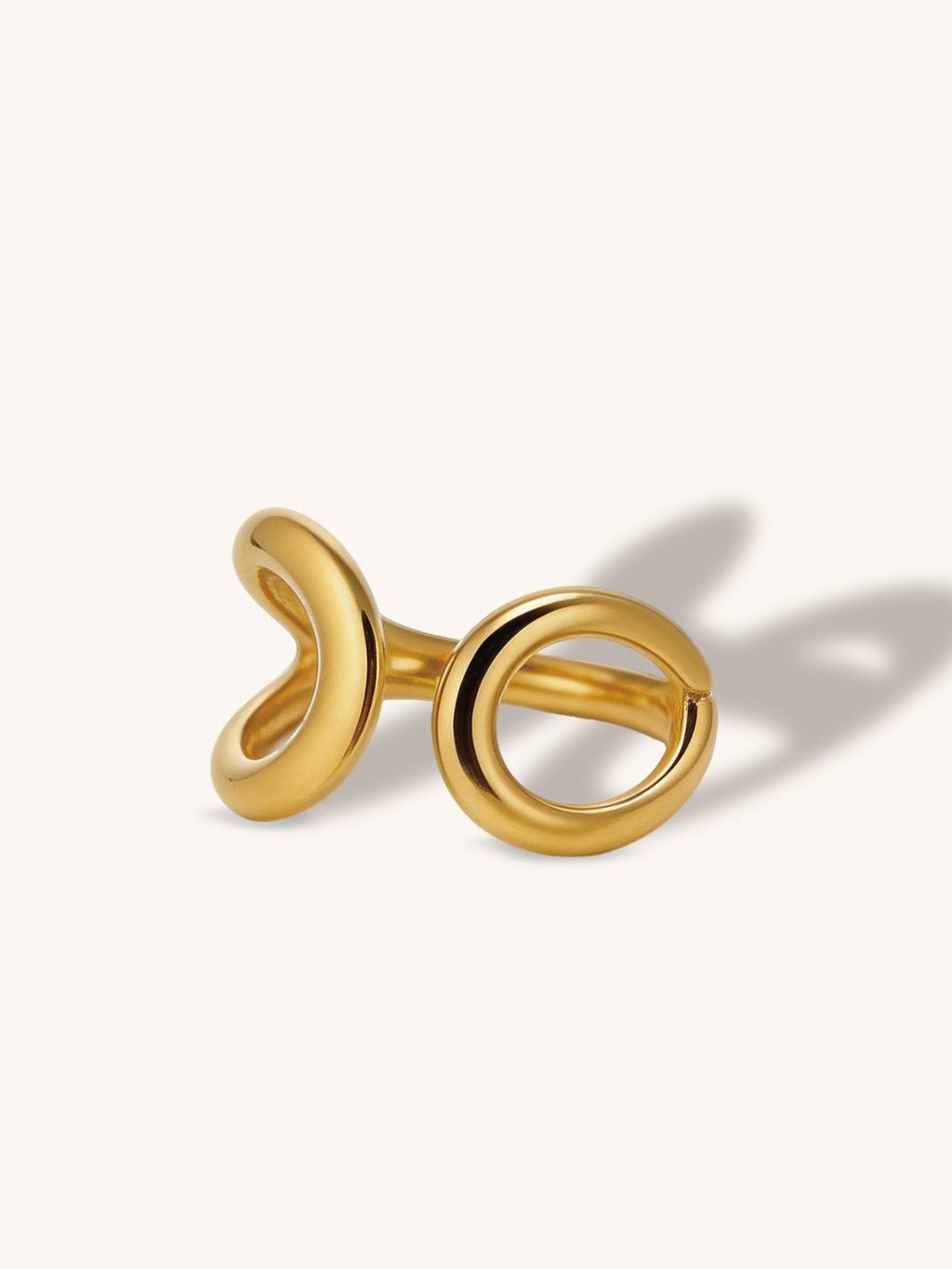 Linien - Doppelring Gold - Dorose | Wasserresistent, kein Verfärben