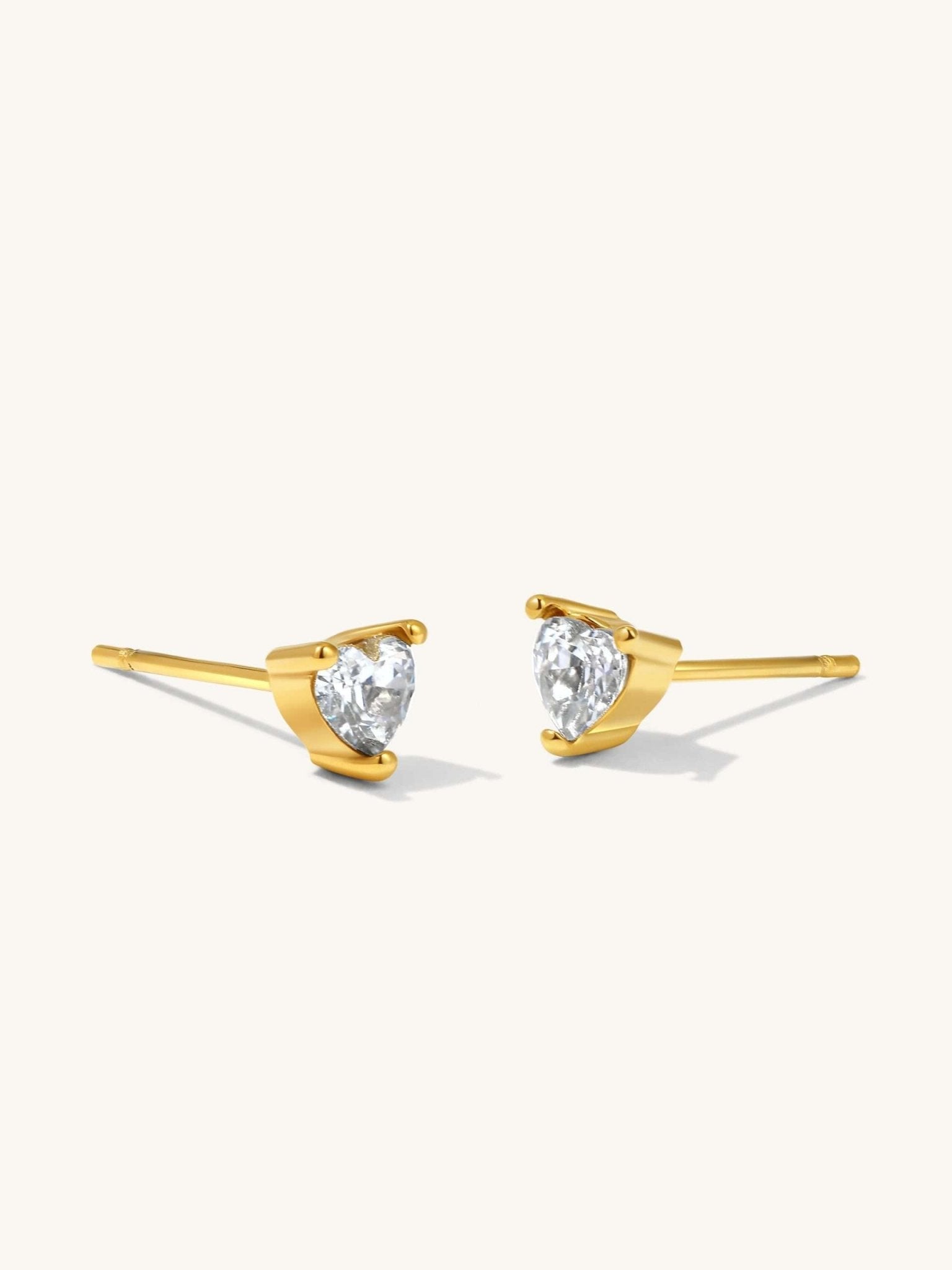 Little Heart Ohrstecker Gold - Dorose | Wasserfester Schmuck, 18K vergoldet