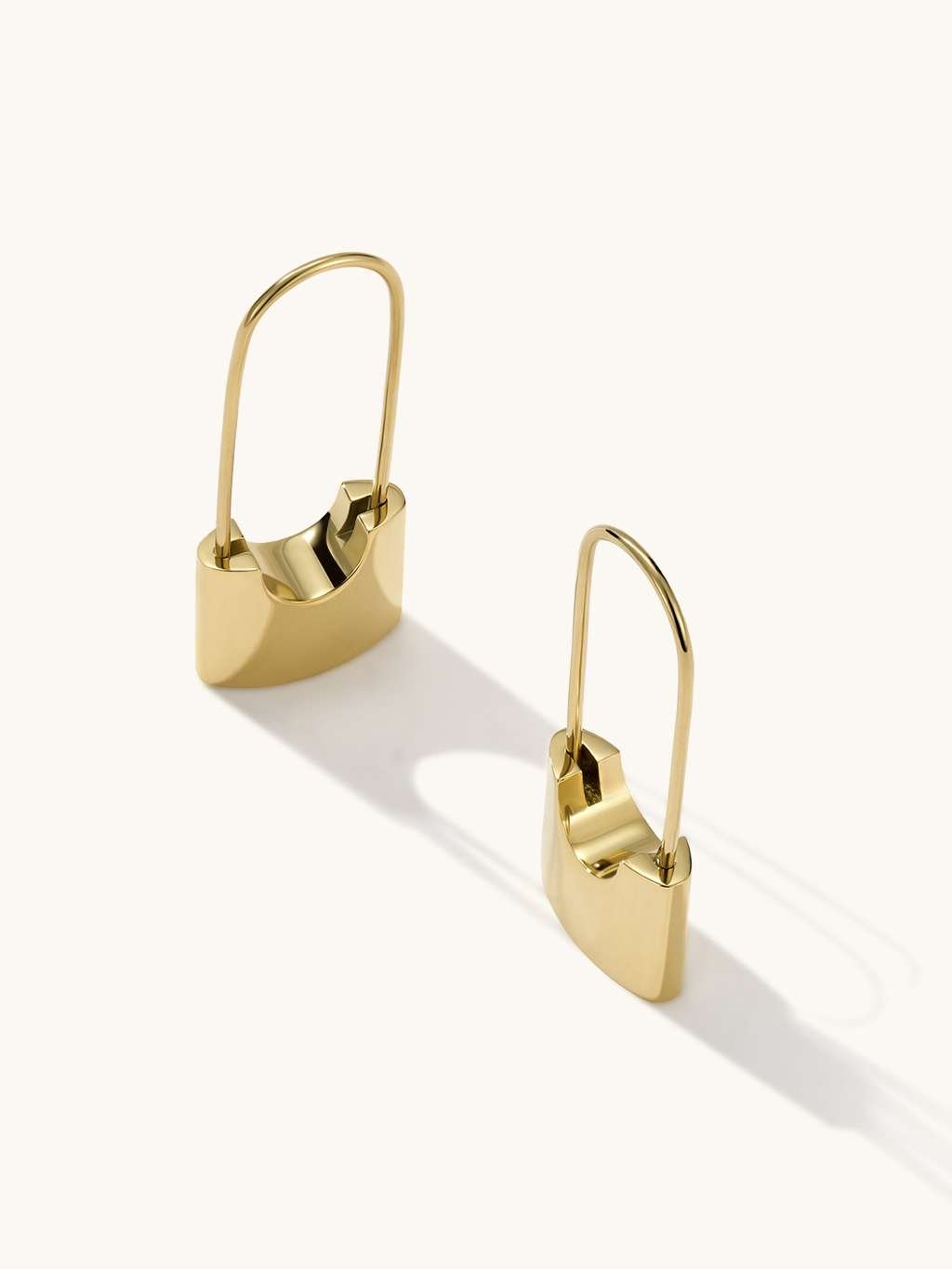 Lock Ohrringe Gold - Dorose | Wasserfester Schmuck, 18K vergoldet