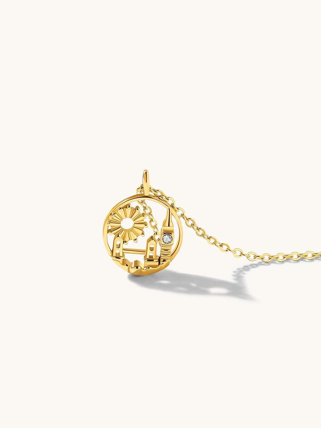 London Halskette Gold - Dorose | Wasserfester Schmuck, 18K vergoldet