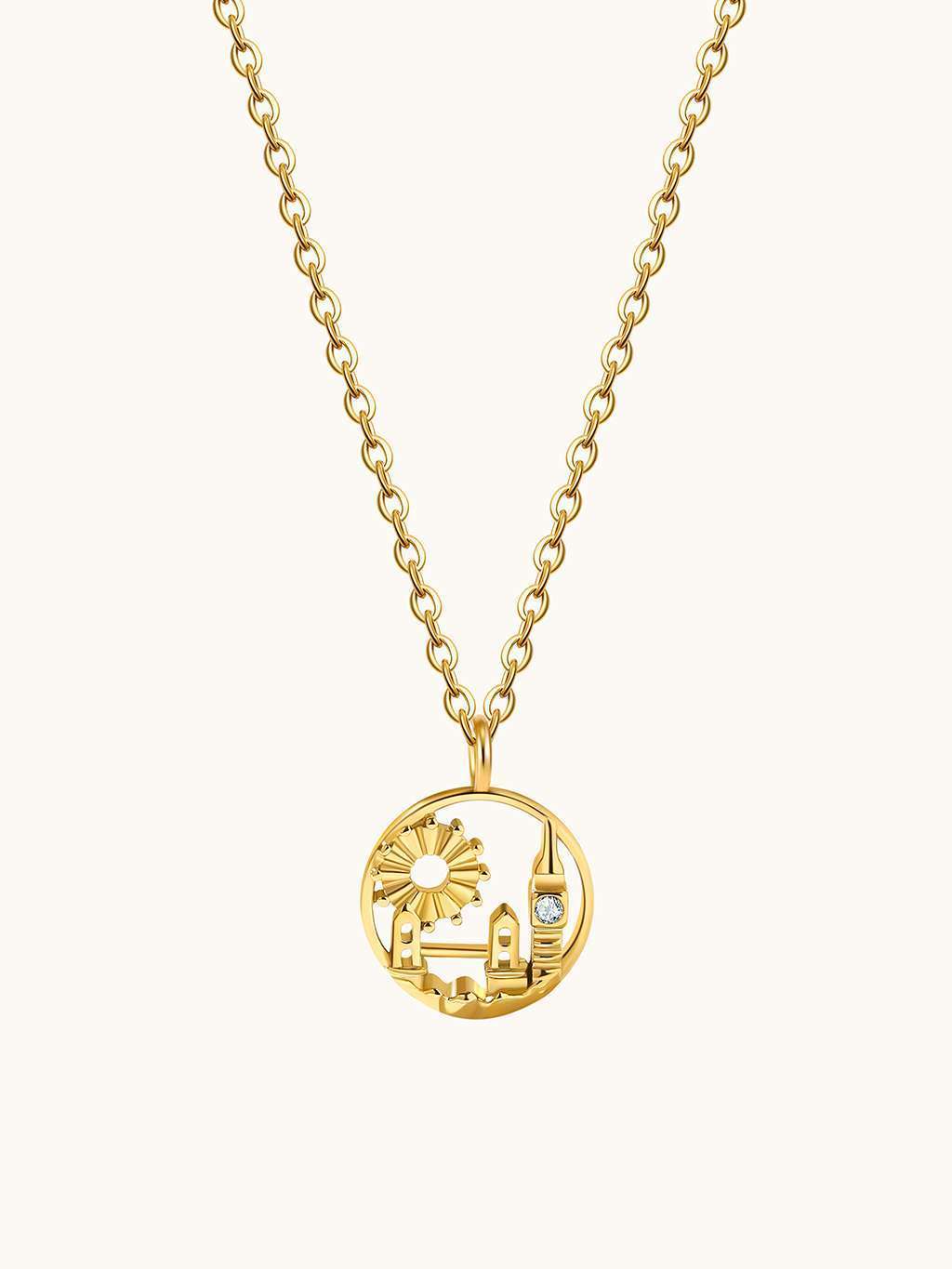 London Halskette Gold - Dorose | Wasserfester Schmuck, 18K vergoldet