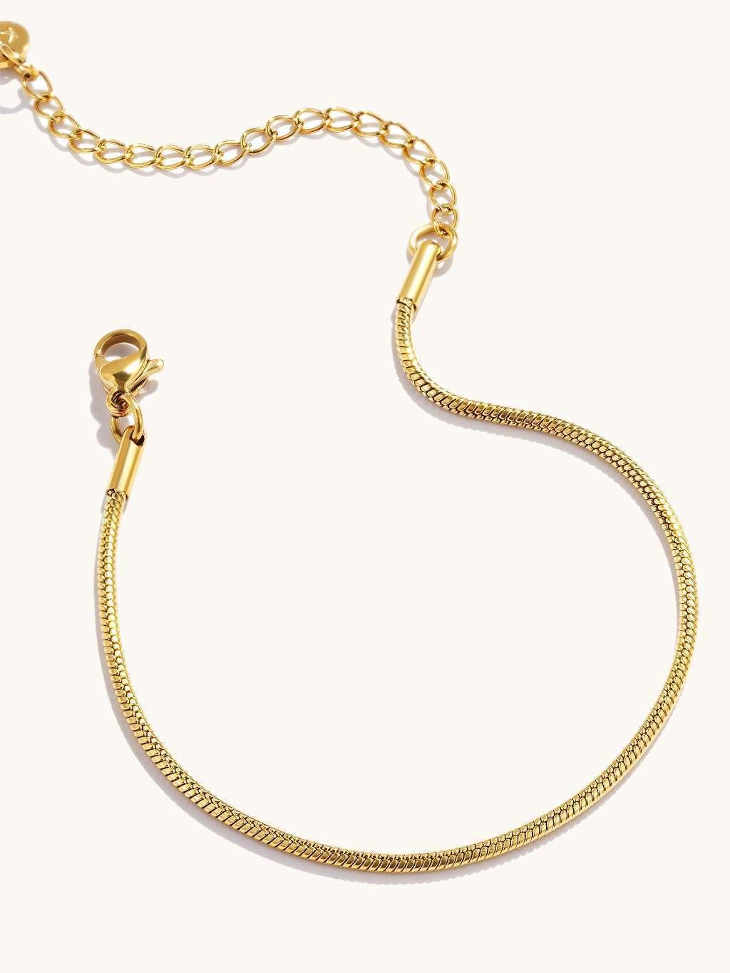 Loop Sleek Armband Gold - Dorose | Wasserfester Schmuck, 18K vergoldet