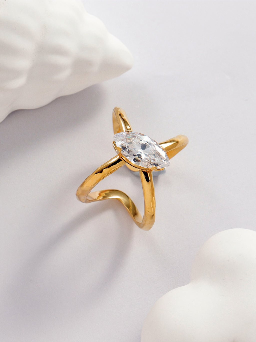 Marquise Simple Ring Gold 54mm - Dorose | Wasserresistent, kein Verfärben