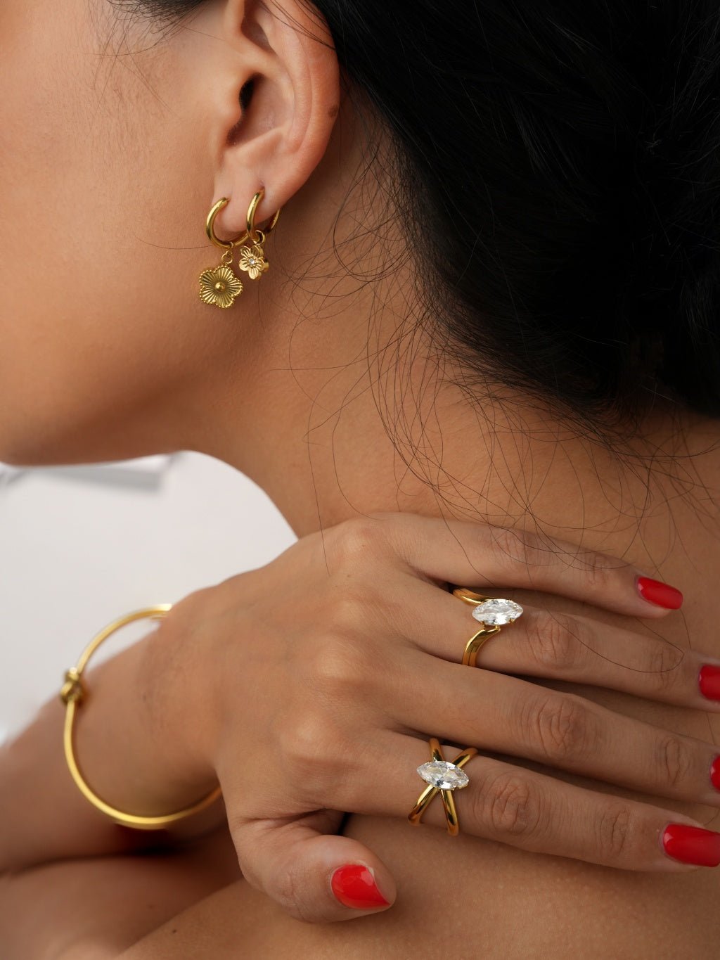 Marquise Simple Ring Gold 54mm - Dorose | Wasserresistent, kein Verfärben