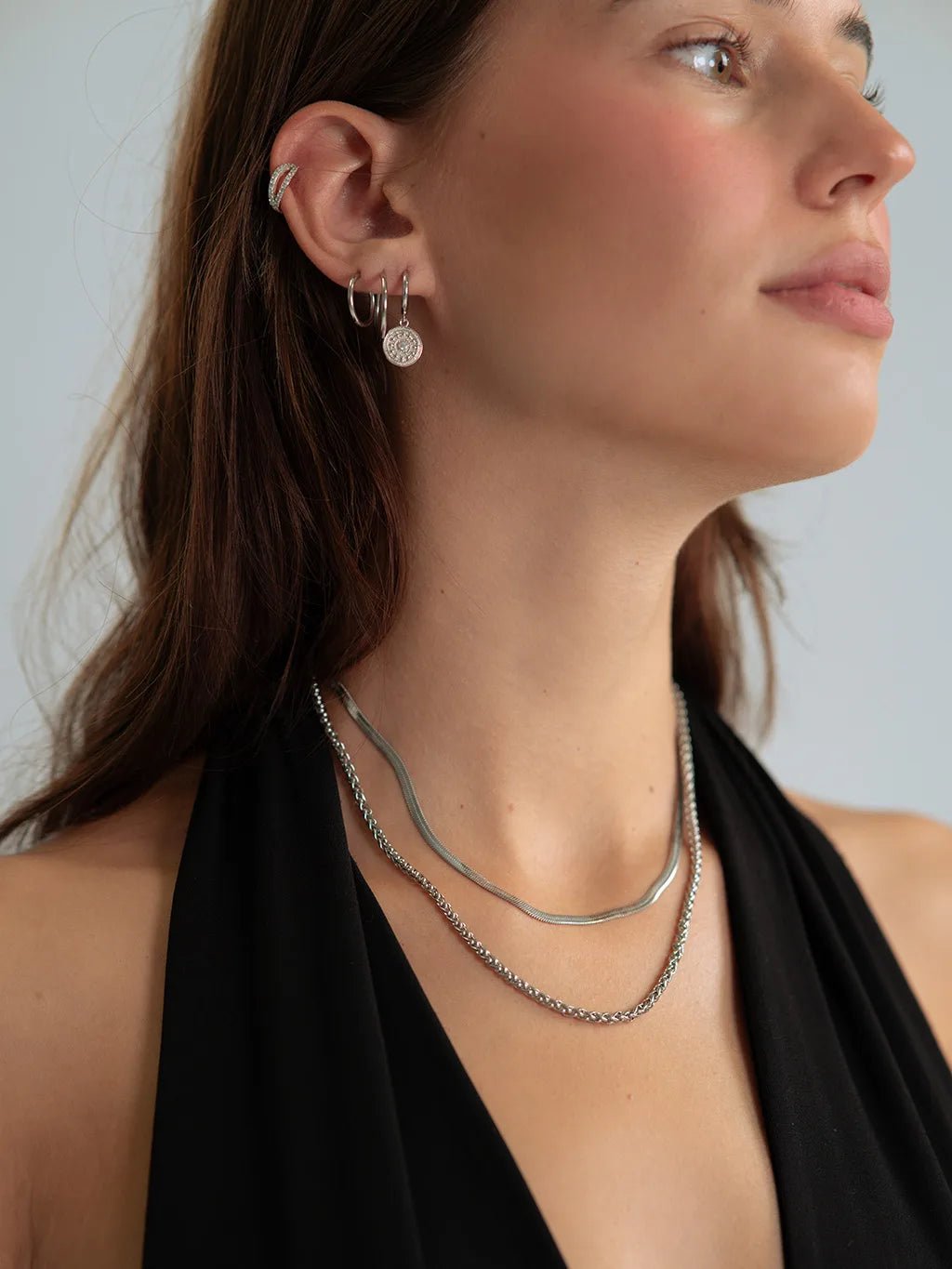 Milos Mini Ohrringe Gold & Silber 8mm - Dorose | Wasserfester Schmuck, 18K vergoldet