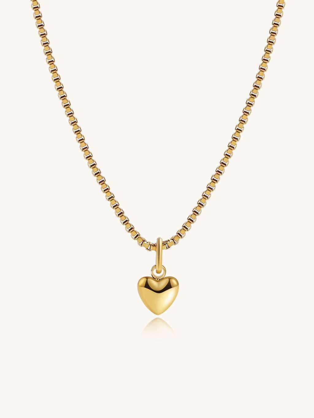 Mini Heart Halskette Gold - Dorose | Wasserfester Schmuck, 18K vergoldet