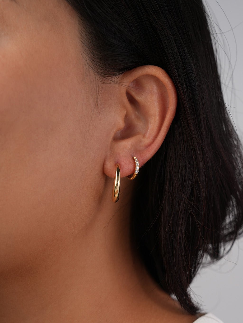 Minimalistische Creolen Gold - Dorose | Wasserresistent, kein Verfärben
