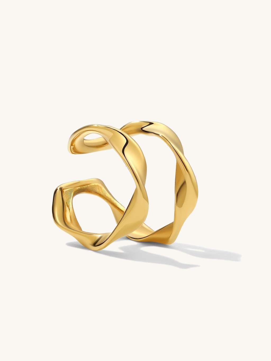 Mobius Earcuff Gold & Silber - Dorose | Wasserfester Schmuck, 18K vergoldet