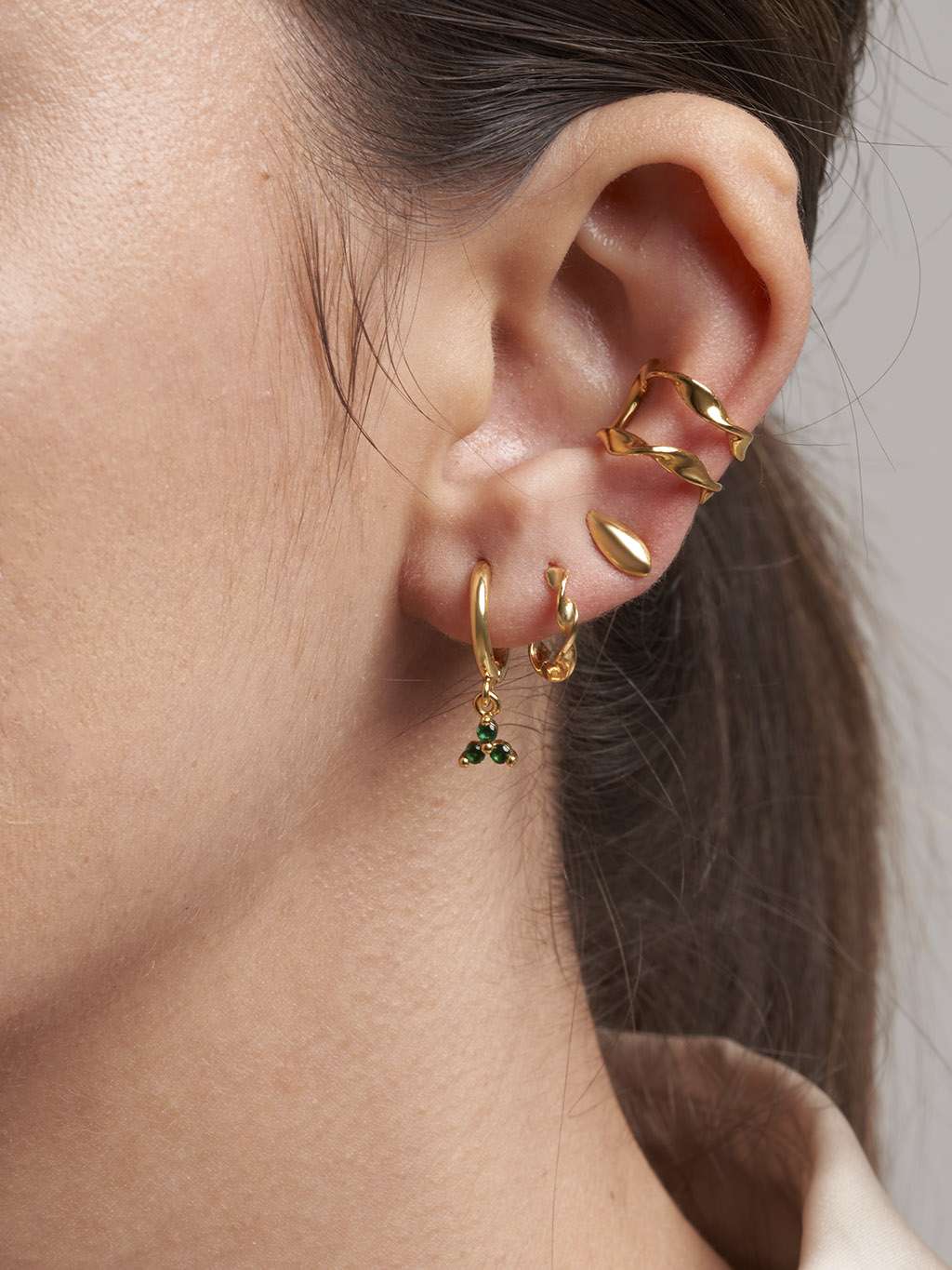 Mobius Ohrringe Gold - Dorose | Wasserfester Schmuck, 18K vergoldet